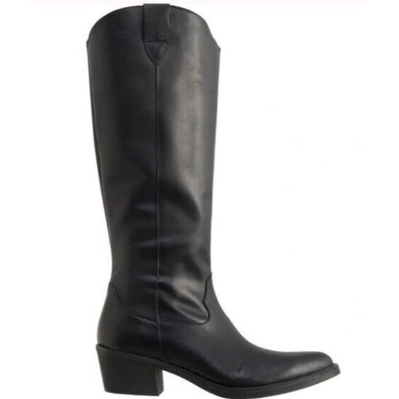 Enzo Tesoti  Sz 6.5 / 37 / 4 Equestrian Boots Black Leather Made SPAIN Zip NEW - Picture 1 of 6